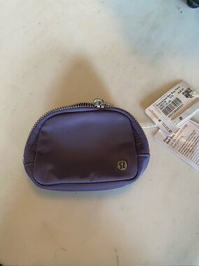 Purple Small Zip Pouch in Deep Lavender New with tags